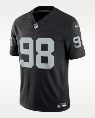 新品NFL RAIDERS オフィシャルセーター wool 100% サイズF Maxx Crosby Las Vegas Raiders Men's Nike Dri-FIT NFL Limited